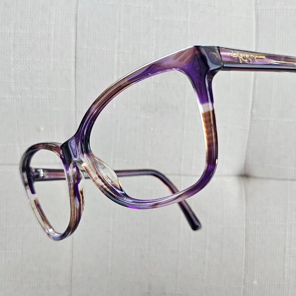 Dkny Accessories - DKNY Women Eyeglass Brown Purple Clear Marble Swirl Wayfarer Glasses 57[]16 140